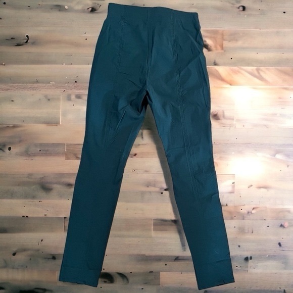 H&m Green Viscose Blend Leggings With Elasticized Waistband Size 8 NWT - Picture 2 of 7